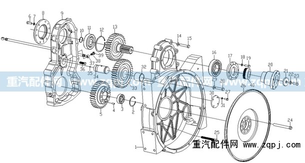 AZ1500019031,取力器殼（自制件）后取力,濟南馳納重型汽車進出口貿(mào)易有限公司