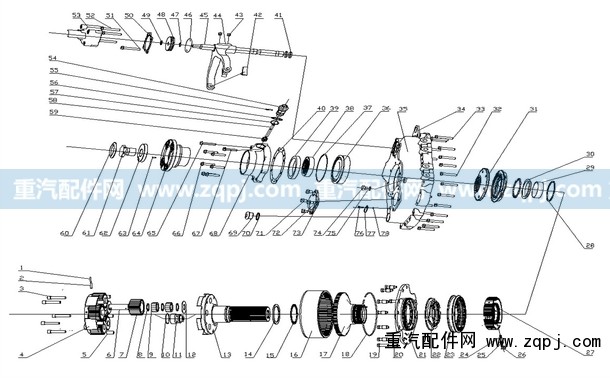 az2203100105,行星架總成（不含齒輪）,濟(jì)南馳納重型汽車(chē)進(jìn)出口貿(mào)易有限公司