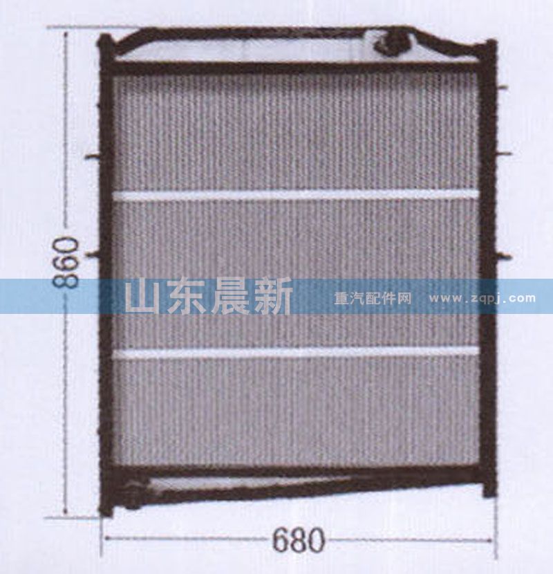 WG9625531385,散熱器水箱,濟(jì)南科宇汽車配件有限公司