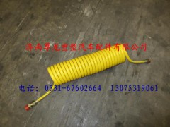 DZ9100360159,陜汽重卡德龍奧龍螺旋管總成（黃色),濟(jì)南尊龍(原天盛)陜汽配件銷售有限公司