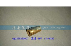 WG2229250007,直通(NPT 1、8-6X4),濟(jì)南信興汽車配件貿(mào)易有限公司