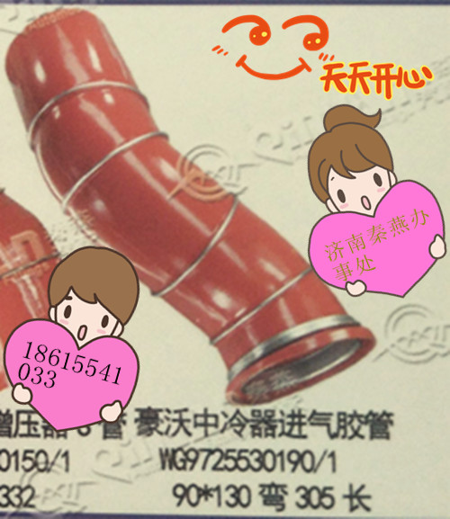 WG9725530190,中冷器進(jìn)氣膠管,濟(jì)南凱爾特商貿(mào)有限公司