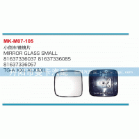 小倒車鏡鏡片81637336037，81637336085