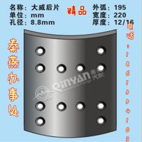 秦燕品牌 大威 后剎車片 精品 凱爾特