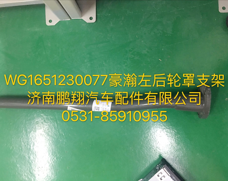 WG1651230077,豪瀚左后輪罩支架,濟(jì)南鵬翔汽車配件有限公司