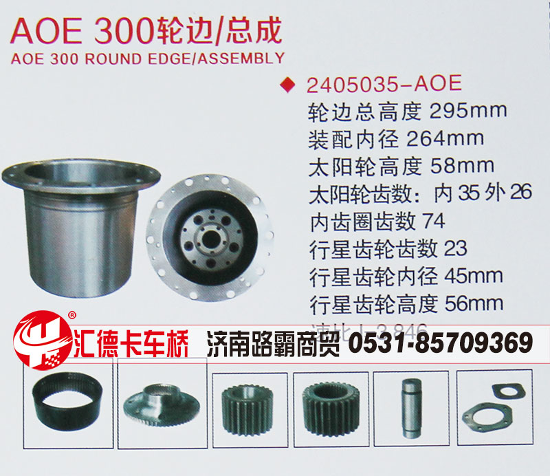 2405035-AOE,AOE 300輪邊總成,濟(jì)南匯德卡汽車(chē)零部件有限公司