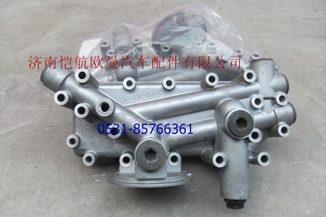 D17-030-01,機(jī)油濾清器座裝配部件，,濟(jì)南愷航歐曼汽車配件有限公司