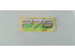 AZ1642950017,重汽豪沃HOWO功率標(biāo)牌375,濟(jì)南鵬翔汽車配件有限公司