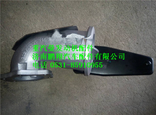 202V15201-6186,重汽曼MC11排氣彎管-帶制動(dòng)蝶閥,濟(jì)南鵬翔汽車配件有限公司
