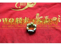2402C-072,HOWO豪沃輕卡六角開槽扁螺母,山東悍將商貿(mào)有限公司