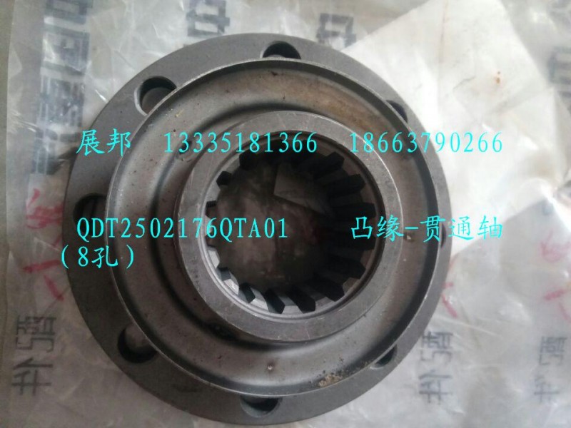 QDT2502176QTA01,凸緣-貫通軸（8孔）,濟(jì)南冠澤卡車配件營銷中心