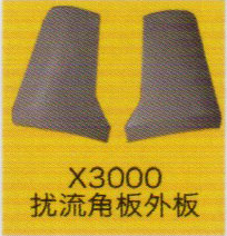 德龍X3000系列車駕駛室飾件，X3000擾流角板外板/