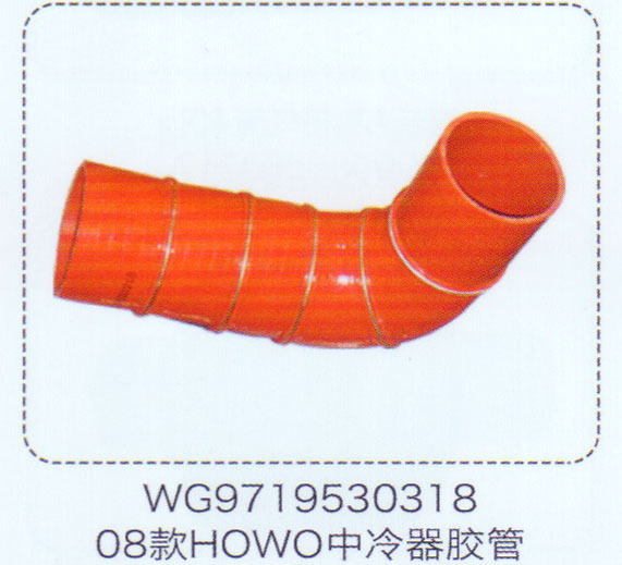 豪沃08款中冷器膠管WG9719530318【重汽儲(chǔ)氣筒】/WG9719530318