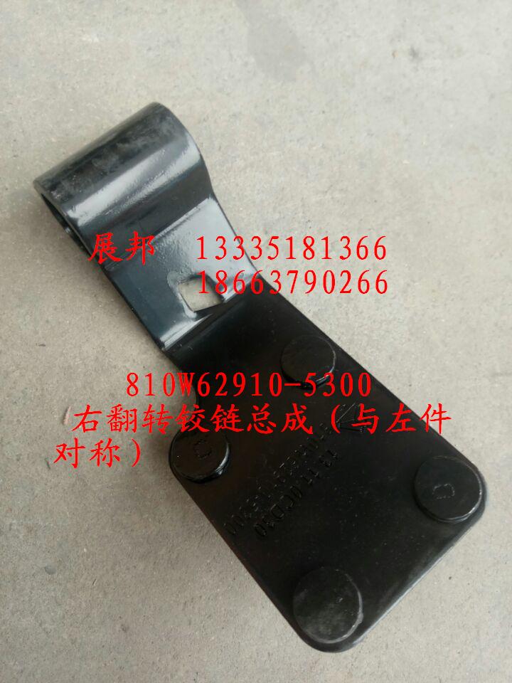 810W62910-5300,右翻轉(zhuǎn)鉸鏈總成（與左件對稱）,濟南冠澤卡車配件營銷中心