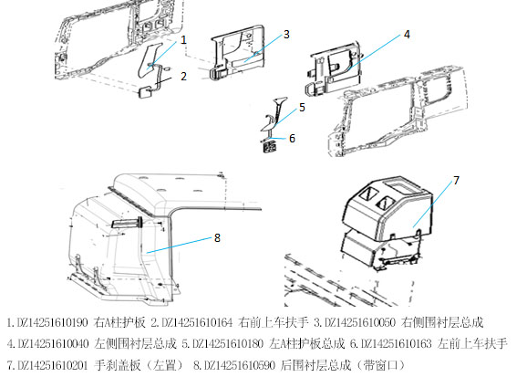 X3000高頂駕駛室側(cè)圍襯