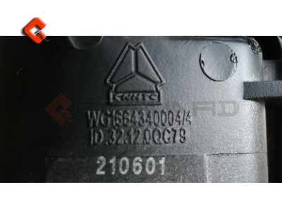 WG1664340004,Handle assembly, left door,濟(jì)南向前汽車配件有限公司