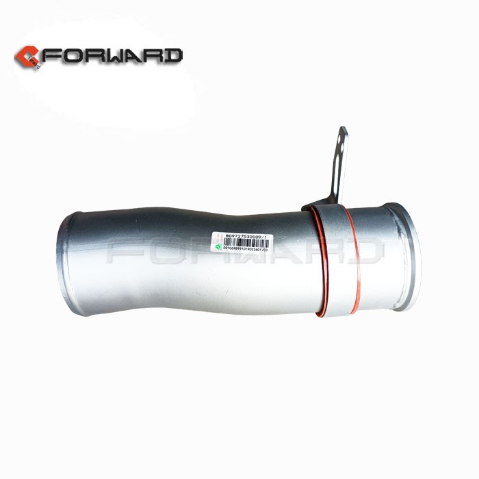 WG9727530009,Intercooler intake steel pipe assembly,濟(jì)南向前汽車配件有限公司
