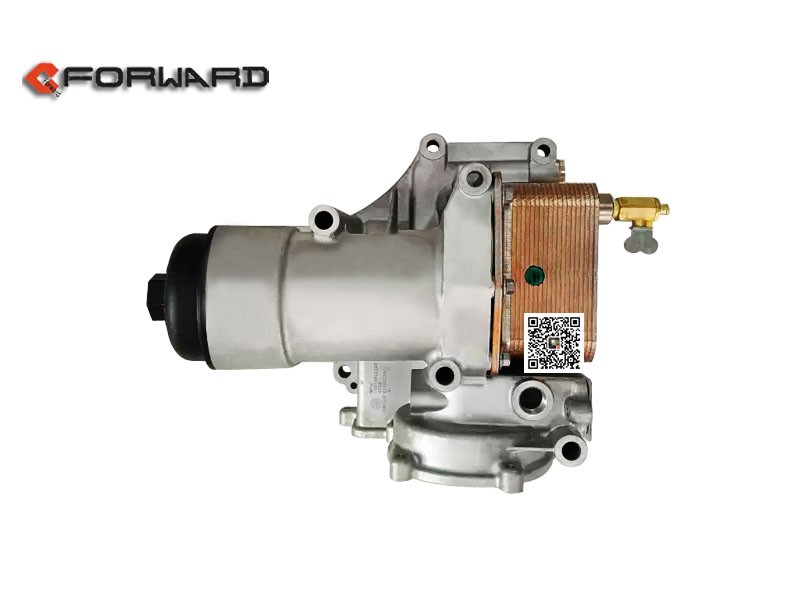 1001081032,Oil filter and cooler assembly,濟南向前汽車配件有限公司
