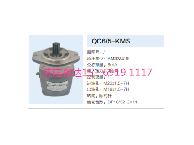 QC6/15-KMS,轉(zhuǎn)向助力泵,濟南泉達汽配有限公司