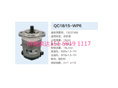 QC18/15-WP6,動力轉(zhuǎn)向齒輪泵,濟(jì)南泉達(dá)汽配有限公司