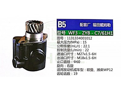 1131334001012,轉向助力泵,濟南泉達汽配有限公司