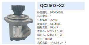 803000307,轉(zhuǎn)向助力泵,濟(jì)南泉達(dá)汽配有限公司
