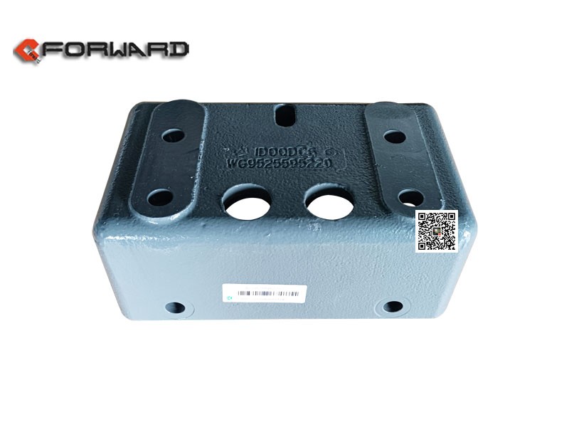 WG9525595220,Rubber support bracket,濟(jì)南向前汽車配件有限公司