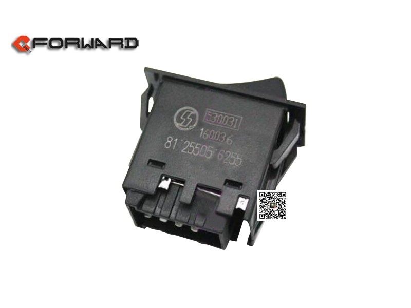 81.25505.6326,Indoor light board switch,濟(jì)南向前汽車(chē)配件有限公司