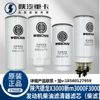 適用陜汽重德龍F(tuán)3000新M3000X3000發(fā)動(dòng)機(jī)柴油濾芯純正原廠配件