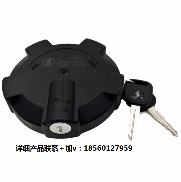 適用陜汽德龍新M3000X3000F3000油箱蓋總成帶鎖防盜純正原廠配件/