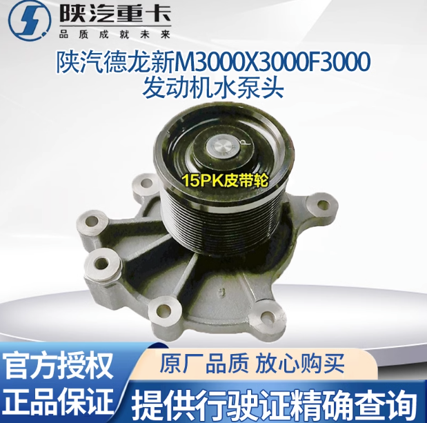 適用陜汽德龍X3000F3000新M3000發(fā)動(dòng)機(jī)水泵頭發(fā)動(dòng)機(jī)水泵總成原廠/
