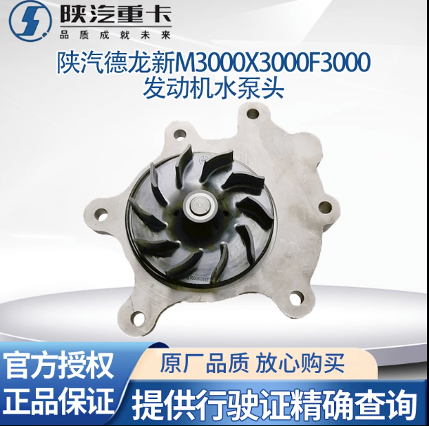 適用陜汽德龍X3000F3000新M3000發(fā)動(dòng)機(jī)水泵頭發(fā)動(dòng)機(jī)水泵總成原廠/