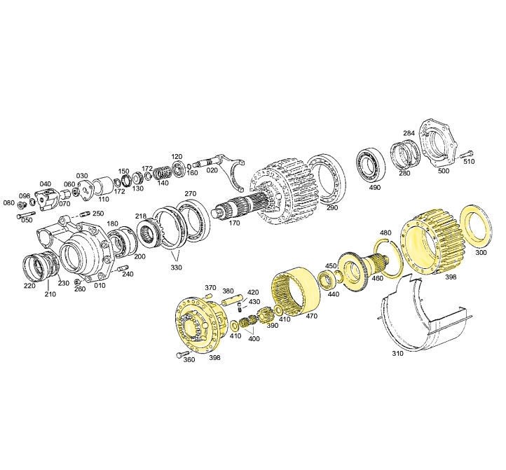 5841.302.096,Differential assembly,濟(jì)南向前汽車(chē)配件有限公司