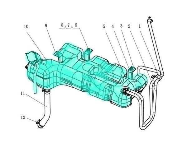 DZ96259533001,Expansion box assembly,濟南向前汽車配件有限公司