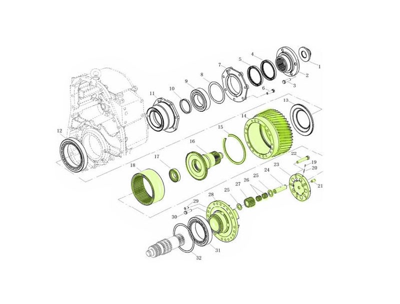 L903028100,Intershaft differential assembly,濟(jì)南向前汽車配件有限公司