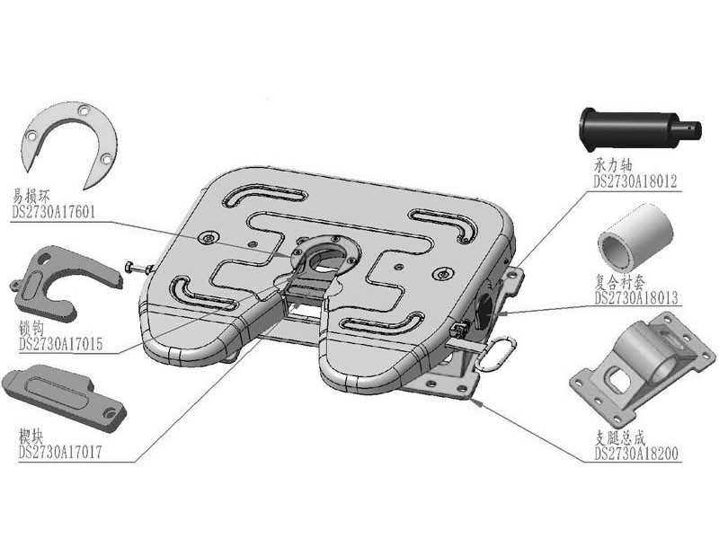 DS2730A17601  易損環(huán),Vulnerable ring for saddle,濟(jì)南向前汽車配件有限公司