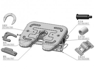 DS2730A17601  易損環(huán),Vulnerable ring for saddle,濟(jì)南向前汽車配件有限公司
