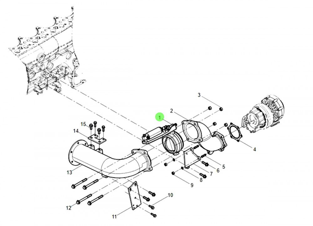 0008排氣管制動-WP12-WP13,Exhaust pipe brake,濟南向前汽車配件有限公司