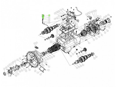12JS160T-1708010-56  預(yù)選閥,Preselector valve,濟(jì)南向前汽車(chē)配件有限公司