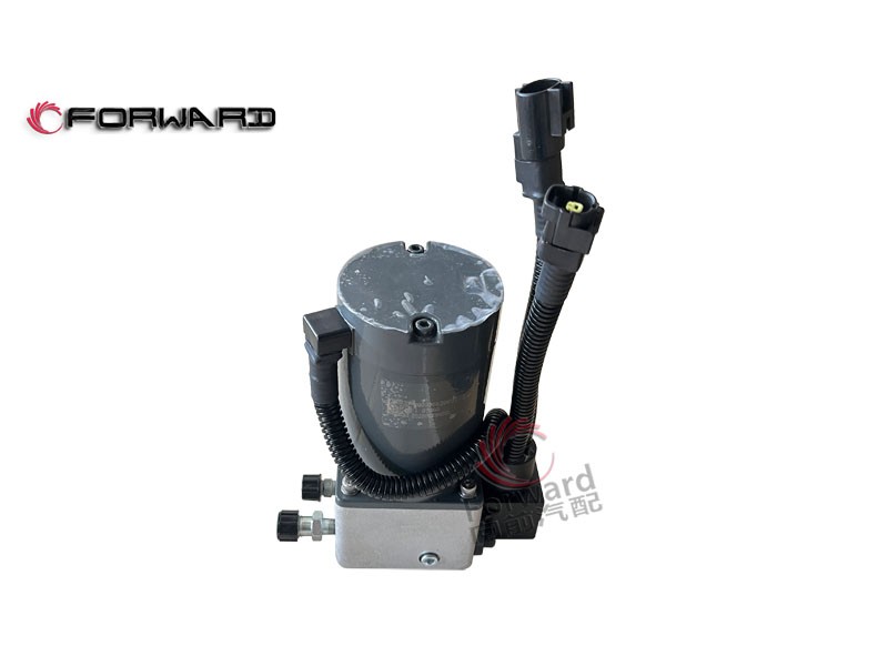WG9925820031  舉升電機(jī)泵總成(安裝孔在中間）,Electric lift oil pump assembly,濟(jì)南向前汽車配件有限公司