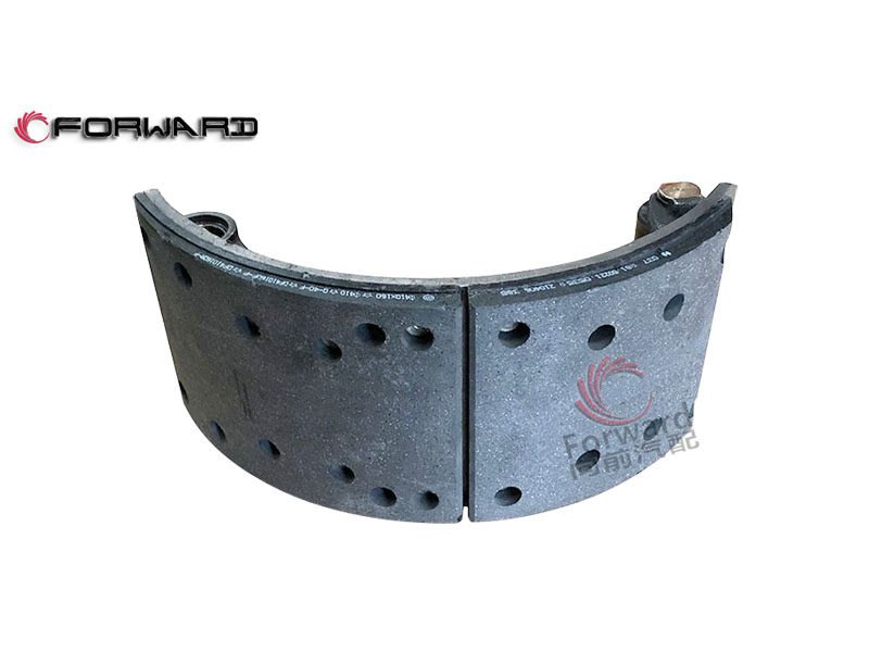 SHACMAN HANDE HD9.5T 行走前橋制動系統(tǒng)/HD90009440176 制動蹄總成
