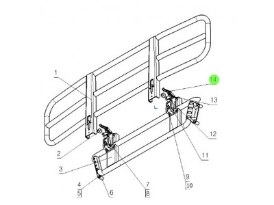 2154-2803270  鉸鏈總成,Hinge assembly,濟(jì)南向前汽車配件有限公司