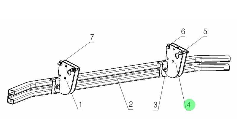 DZ98149643014  右支架總成,Right bracket assembly,濟南向前汽車配件有限公司