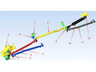 DZ97319430621 轉向第二搖臂總成,Turn to the second rocker arm assembly,濟南向前汽車配件有限公司