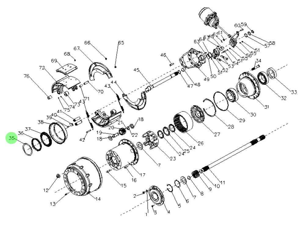 81.35720.0005  擋圈,Retaining ring,濟(jì)南向前汽車(chē)配件有限公司