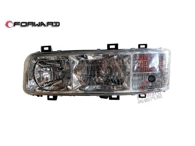 WG9125720001 左前照燈總成,Left headlamp assembly,濟(jì)南向前汽車(chē)配件有限公司