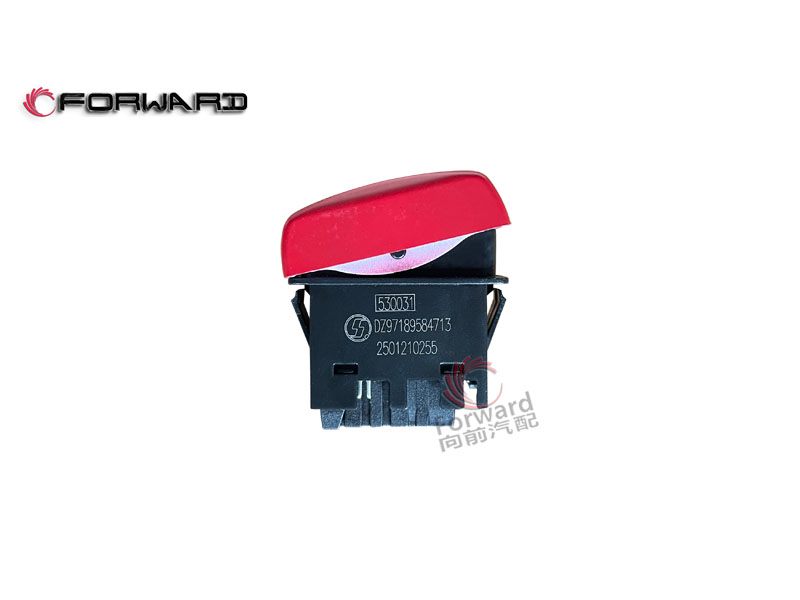 DZ97189584713 危急報(bào)警燈開關(guān),Emergency alarm light switch,濟(jì)南向前汽車配件有限公司