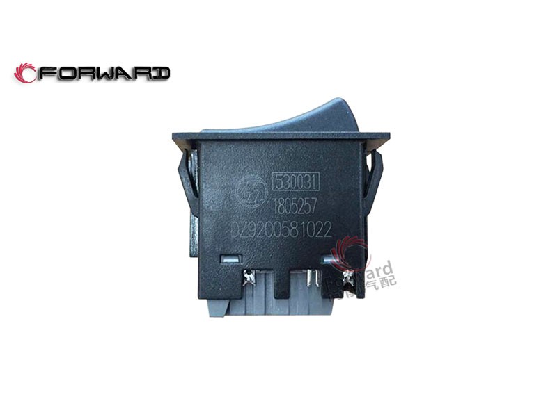 DZ9200581022  后工作燈翹板開關,Rear work light rocker switch,濟南向前汽車配件有限公司