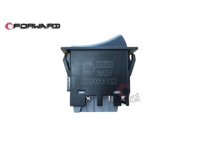DZ9200581022  后工作燈翹板開關,Rear work light rocker switch,濟南向前汽車配件有限公司