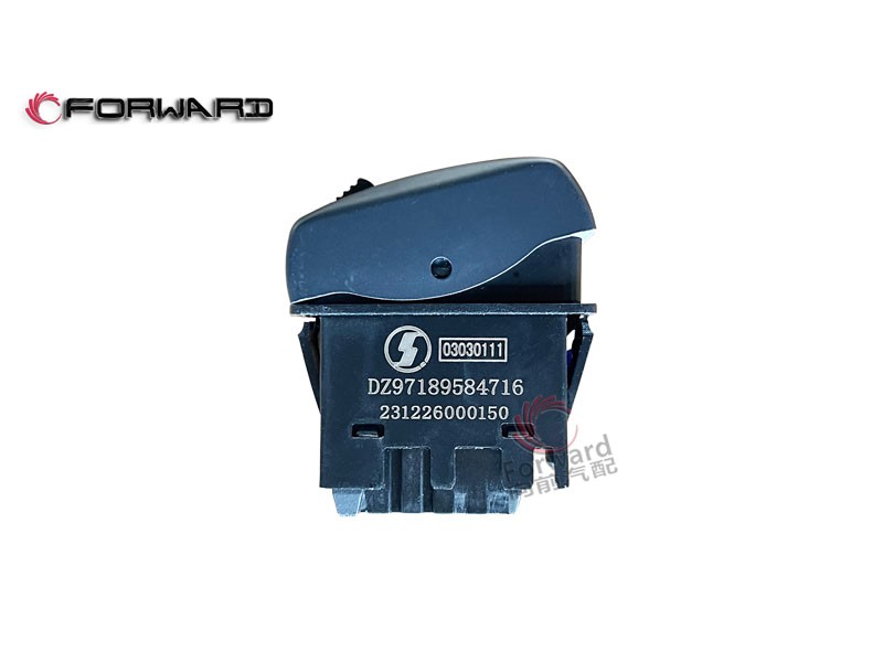 DZ97189584716 輪間差速鎖開(kāi)關(guān),Inter-wheel differential lock switch,濟(jì)南向前汽車配件有限公司